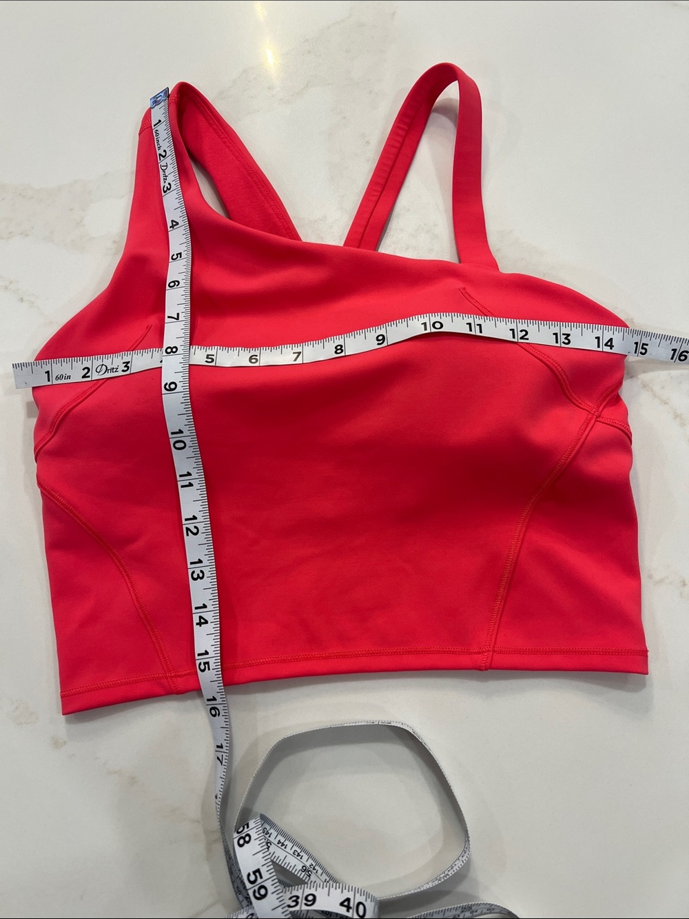 Lululemon Everlux Asymmetrical Tennis Tank Top Lip Gloss size 6 - Picture 9 of 11